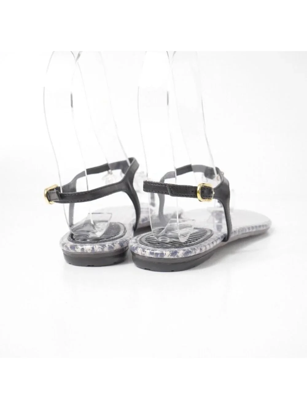 Chanel Sandals 36 10c CC Logo CC Ankle Strap Chain Thong